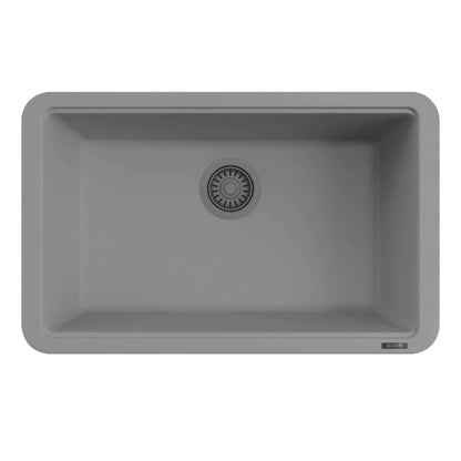 Ruvati 30-inch Granite Composite Workstation Dual Mount Kitchen Sink - RVG2310