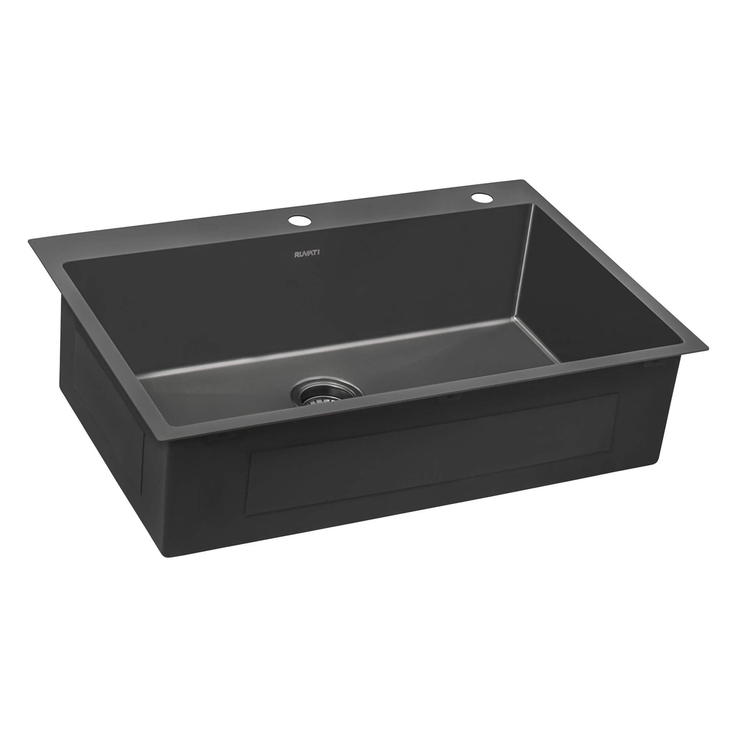 Ruvati 33 x 22 inch Stainless Steel Drop-in Topmount Kitchen Sink Single Bowl - RVH5005