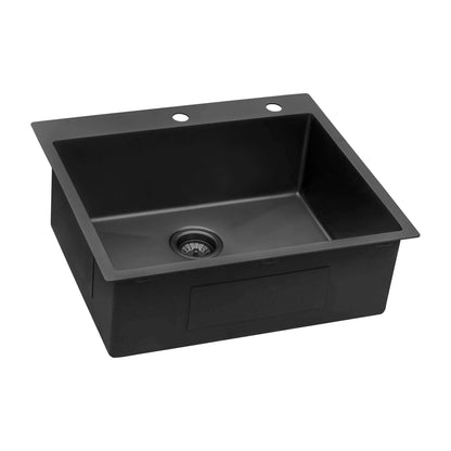 Ruvati 25 inchStainless Steel Drop-in Topmount Kitchen Sink Single Bowl - RVH5007