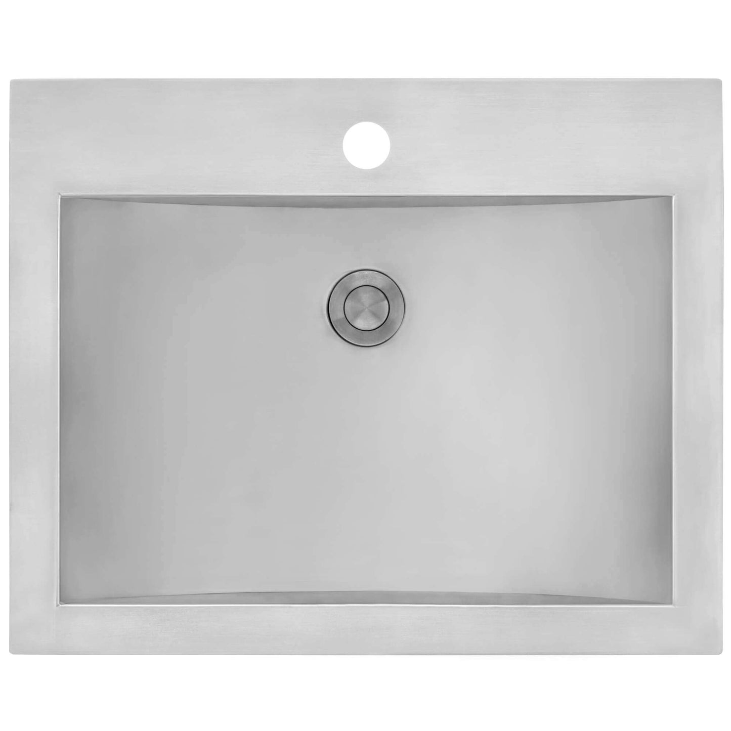 Ruvati 21 x 17 inch Drop-in Topmount Bathroom Sink Polished Brass Stainless Steel - RVH5110