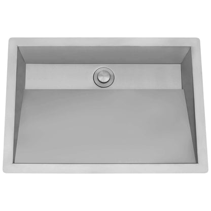 Ruvati Ariaso 20 x 14 inch Stainless Steel Undermount Ramp Bathroom Sink Stainless Steel - RVH6140