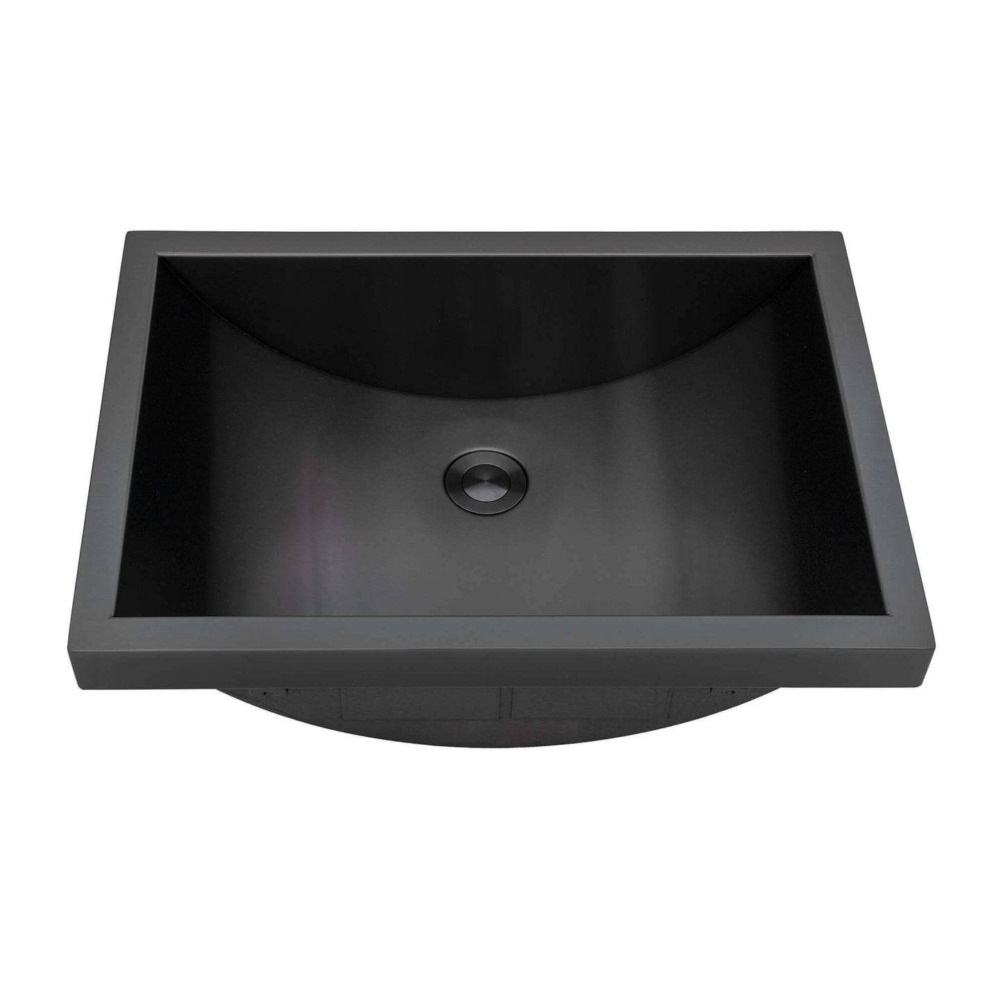 Ruvati 20 x 14 inch Stainless Steel Rectangular Bathroom Sink Semi-Recessed - RVH6211