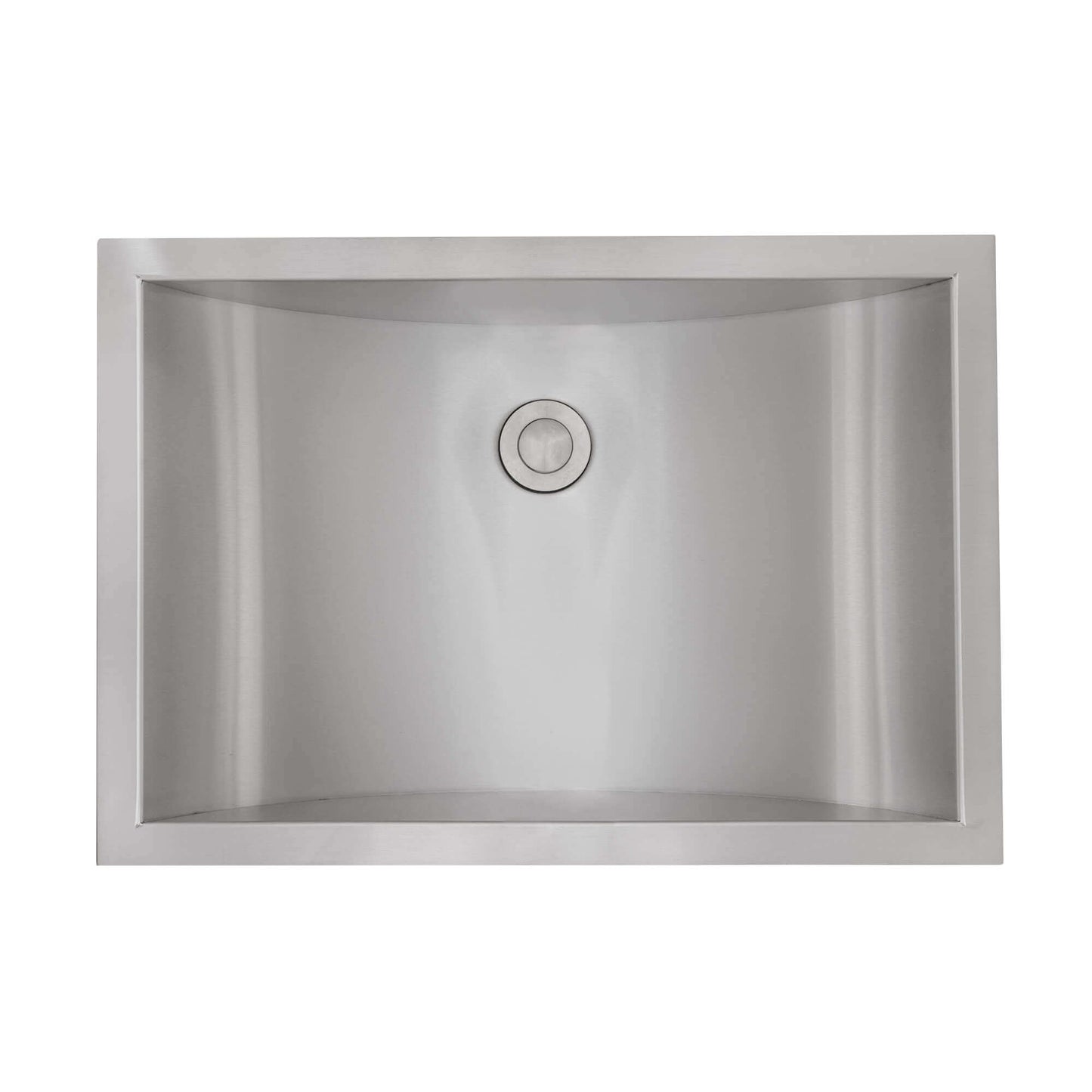 Ruvati 20 x 14 inch Stainless Steel Rectangular Bathroom Sink Semi-Recessed - RVH6211