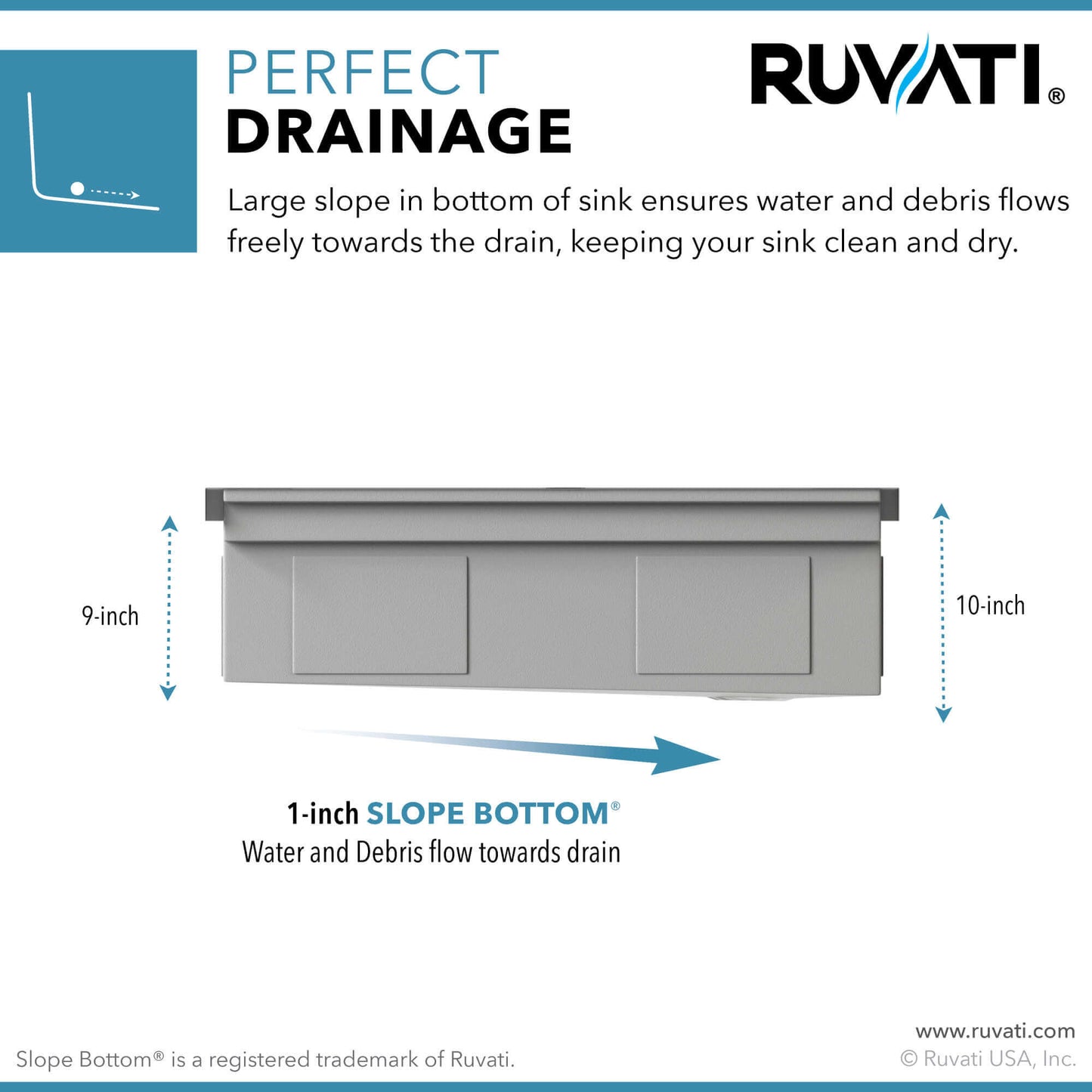 Ruvati 33-inch Stainless Steel Workstation Two-Tiered Ledge Kitchen Sink Undermount - RVH6222