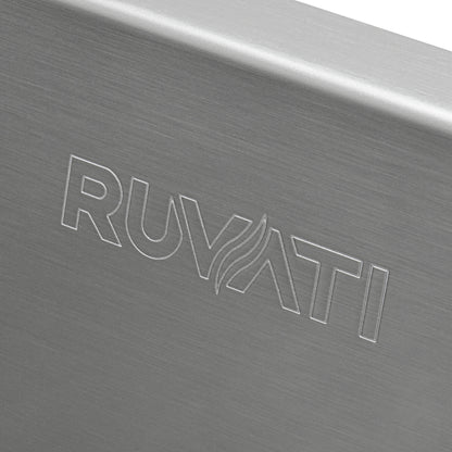 Ruvati 30-inch Undermount 50/50 Double Bowl Zero Radius 16 Gauge Stainless Steel Kitchen Sink - RVH7350