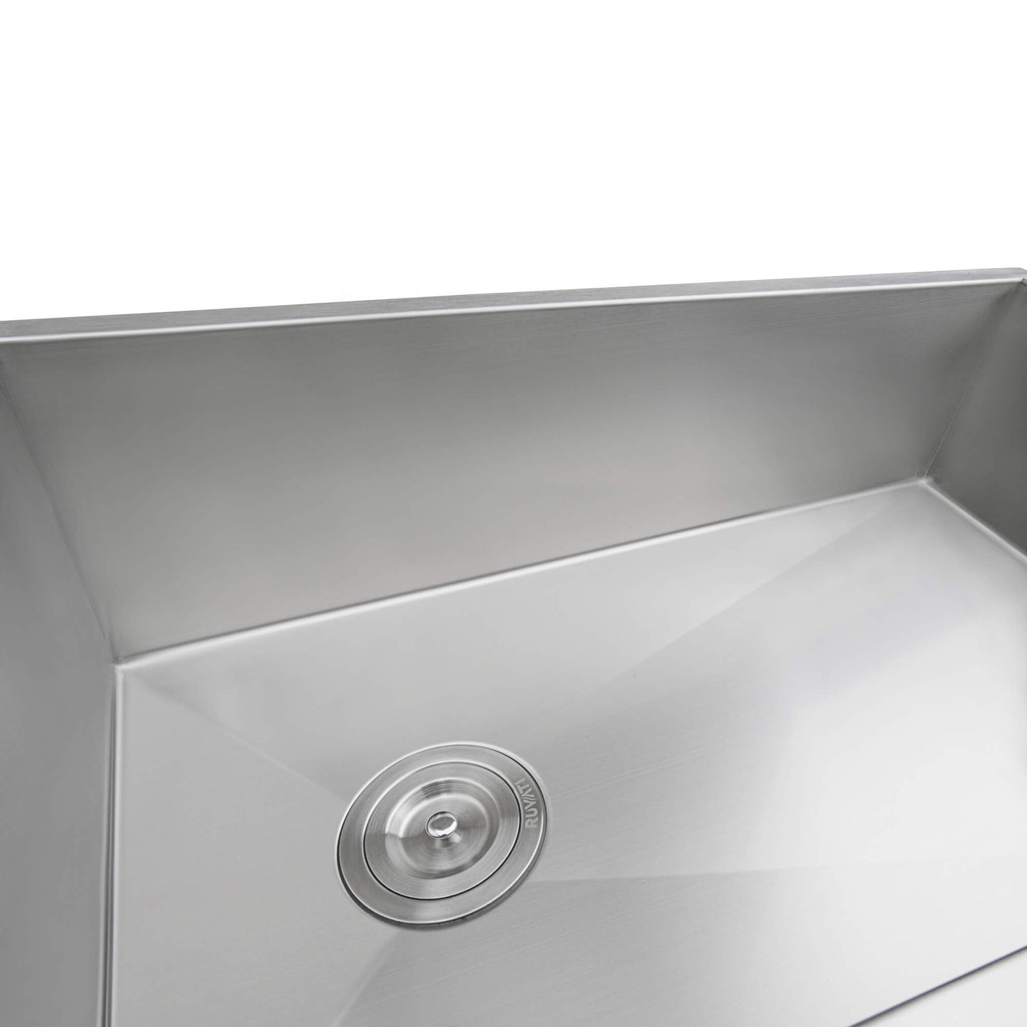 Ruvati 27-inch Slope Bottom Offset Drain Undermount Kitchen Sink Single Bowl Stainless Steel - RVH7470