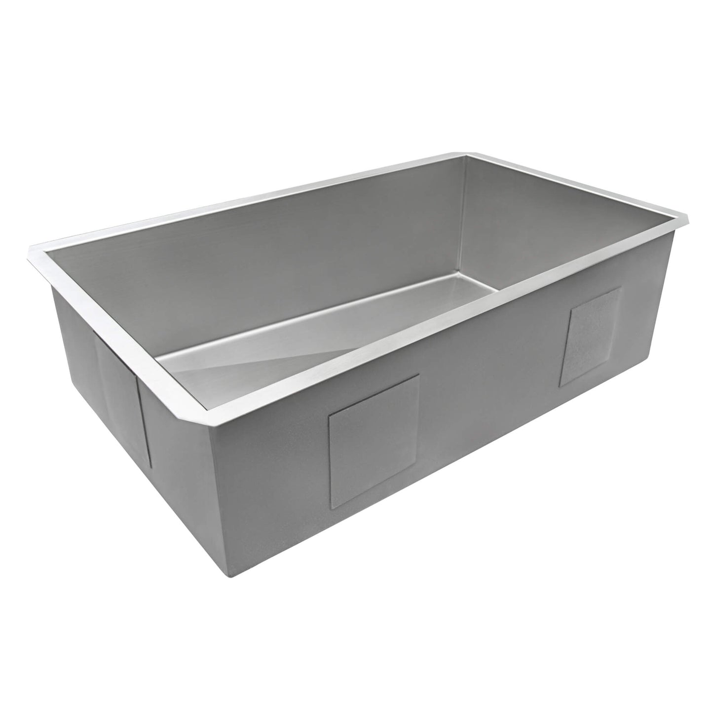 Ruvati 30-inch Slope Bottom Offset Drain Undermount Kitchen Sink Single Bowl Stainless Steel - RVH7480