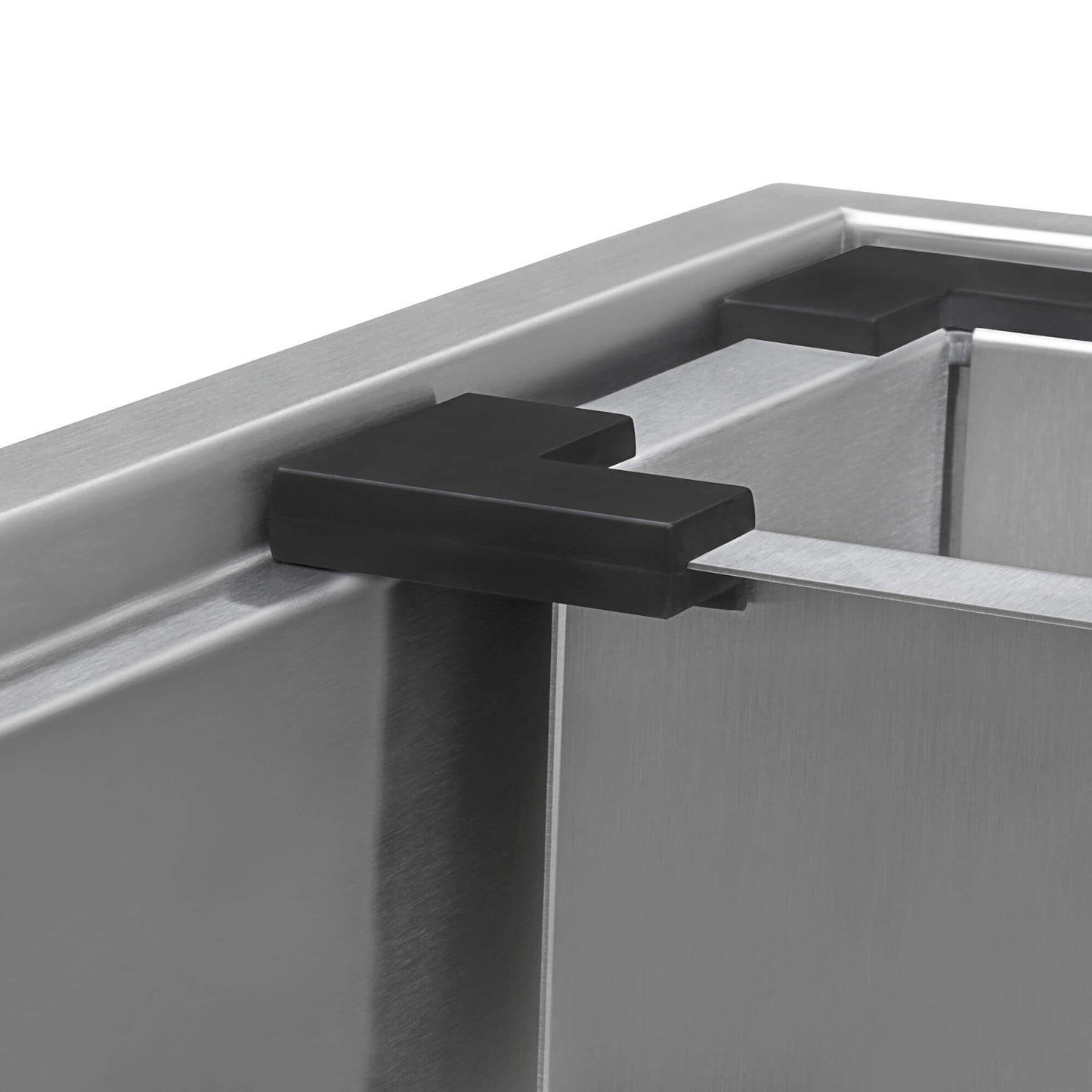 Ruvati 25 x 22 inch Workstation Drop-in Topmount 16 Gauge Stainless Steel Rounded Corners Ledge Kitchen Sink Single Bowl - RVH8023