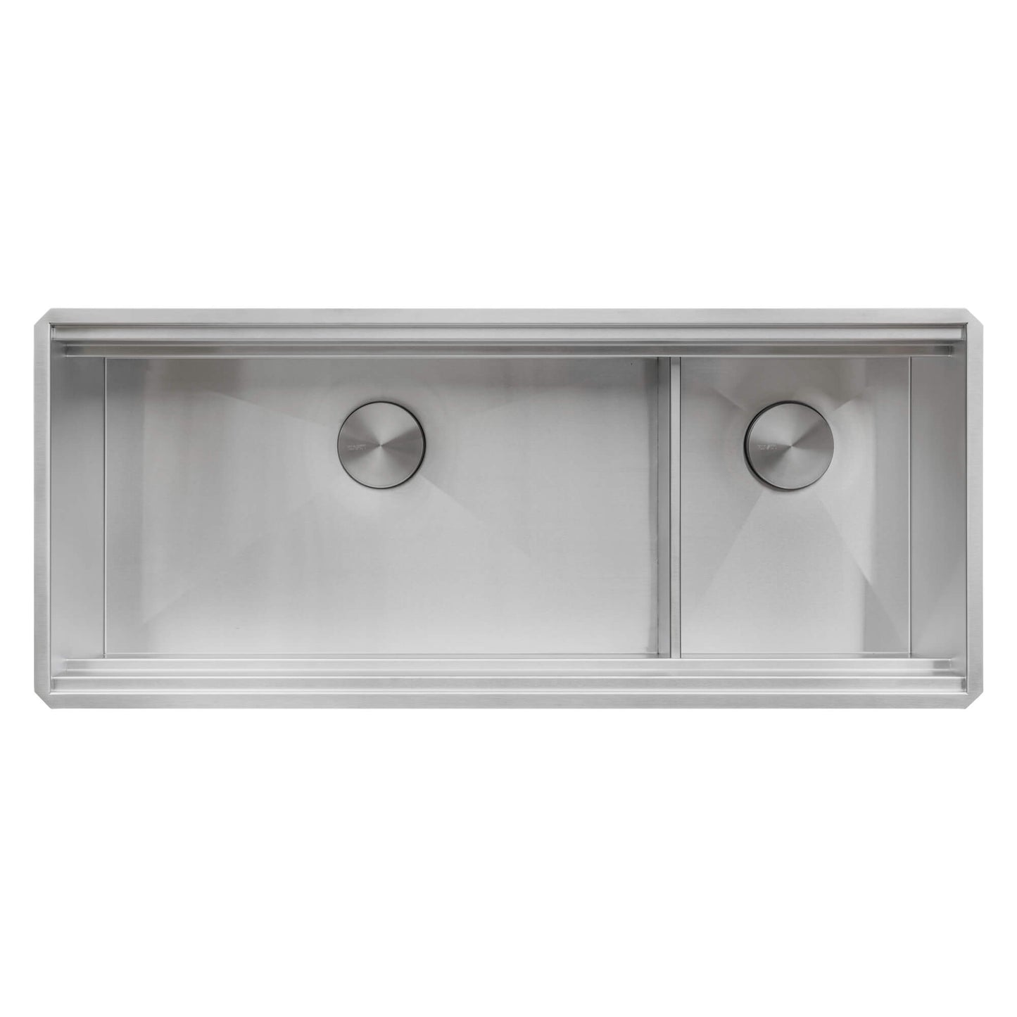 Ruvati 45-inch Double Bowl Workstation Two-Tiered Ledge Kitchen Sink Undermount 16 Gauge Stainless Steel - RVH8253