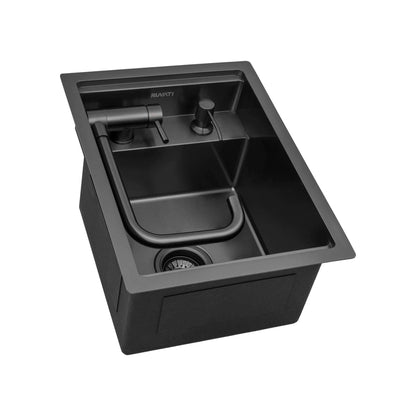 Ruvati 20 inch Stainless Steel RV Sink With Concealed Faucet and Soap Dispenser - RVH8272