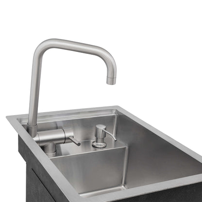 Ruvati 20 inch Stainless Steel RV Sink With Concealed Faucet and Soap Dispenser - RVH8272