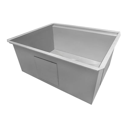 Ruvati 21" Workstation Bar Prep Sink Undermount 16 Gauge Ledge Stainless Steel Single Bowl - RVH8307