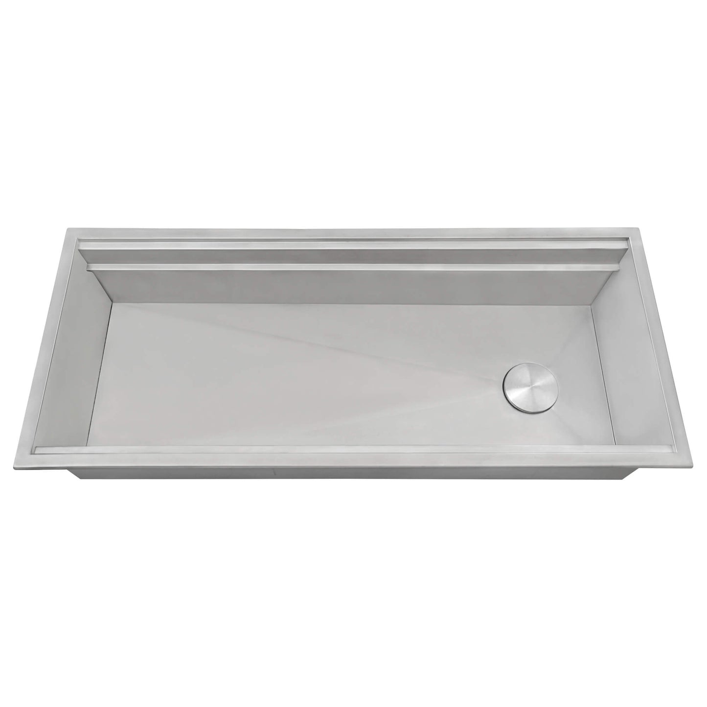 Ruvati 45-inch Workstation Two-Tiered Ledge Kitchen Sink Drop-in Topmount 16 Gauge Stainless Steel - RVH8433