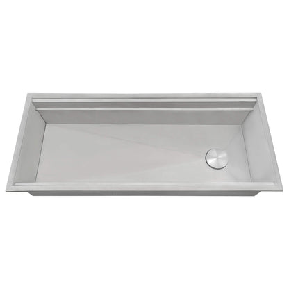 Ruvati 45-inch Workstation Two-Tiered Ledge Kitchen Sink Drop-in Topmount 16 Gauge Stainless Steel - RVH8433