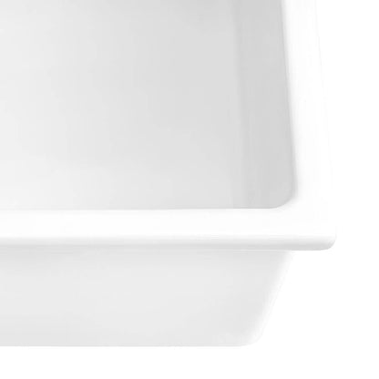 Ruvati 24-inch Fireclay Undermount / Drop-in Topmount Kitchen Sink Single Bowl - RVL2420