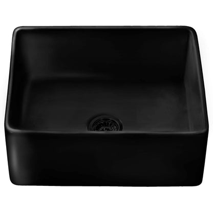 Ruvati 23-inch Fireclay Farmhouse Kitchen Laundry Utility Sink Single Bowl - RVL2468