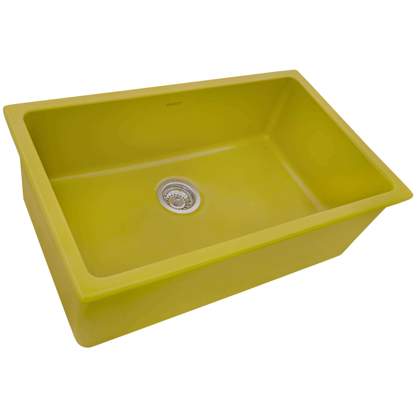 Ruvati 30-inch Fireclay Undermount / Drop-in Topmount Kitchen Sink Single Bowl - RVL3030