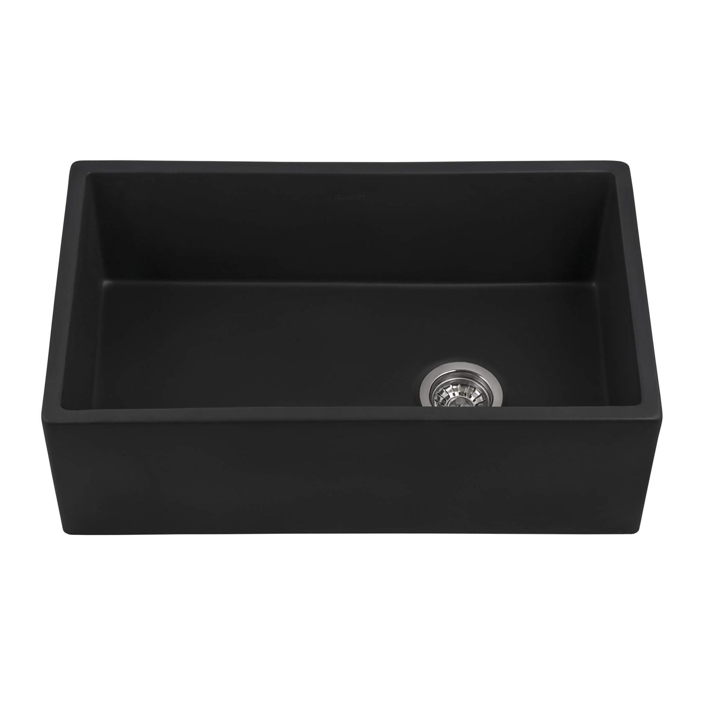 Ruvati 30-inch Fireclay Farmhouse Offset Drain Kitchen Sink Single Bowl - RVL4018