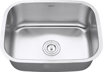 Ruvati 24-inch Undermount 16 Gauge Stainless Steel Kitchen Sink Single Bowl - RVM4132