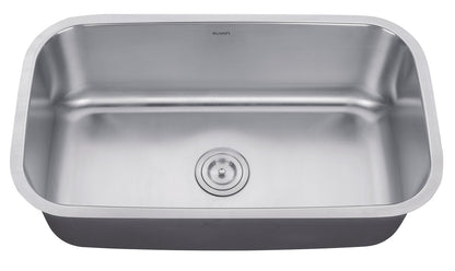 Ruvati 32-inch Undermount 16 Gauge Stainless Steel Kitchen Sink Single Bowl - RVM4200