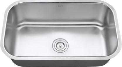 Ruvati 30-inch Undermount 16 Gauge Stainless Steel Kitchen Sink Single Bowl - RVM4250