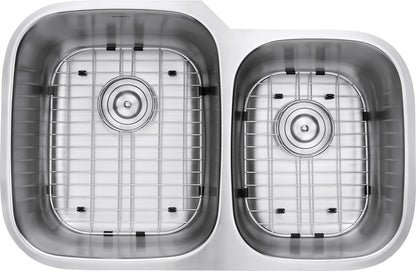 Ruvati 32-inch Undermount 60/40 Double Bowl 16 Gauge Stainless Steel Kitchen Sink - RVM4310