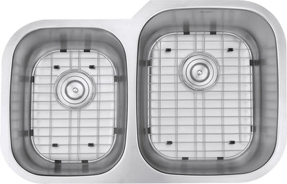 Ruvati 32-inch Undermount 40/60 Double Bowl 16 Gauge Stainless Steel Kitchen Sink - RVM4315