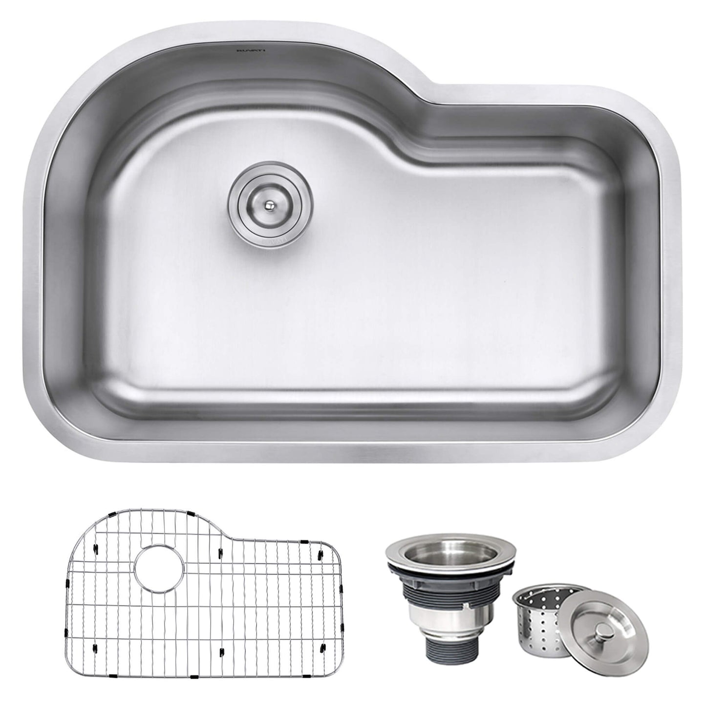 Ruvati RVM4700 Undermount 16 Gauge 32" Kitchen Sink Single Bowl