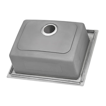 Ruvati 25 x 22 inch Drop-in Topmount Kitchen Sink 16 Gauge Stainless Steel Single Bowl - RVM5025