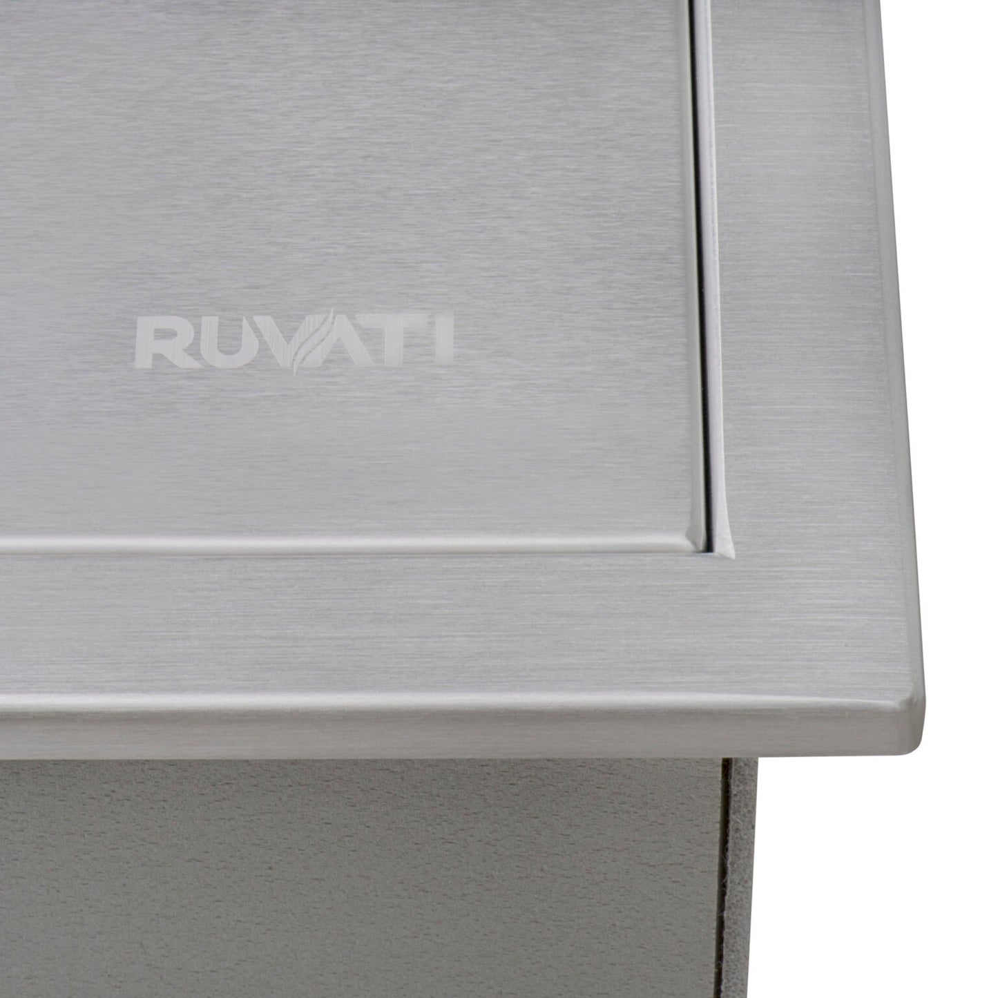 Ruvati Insulated Ice Chest Sink 15 x 20 inch Outdoor BBQ Marine Grade T-316 Topmount Stainless Steel - RVQ6215