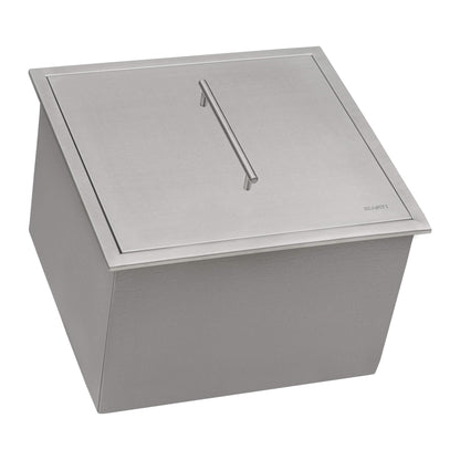 Ruvati Insulated Ice Chest Sink 21 x 20 inch Outdoor BBQ Marine Grade T-316 Topmount Stainless Steel - RVQ6221