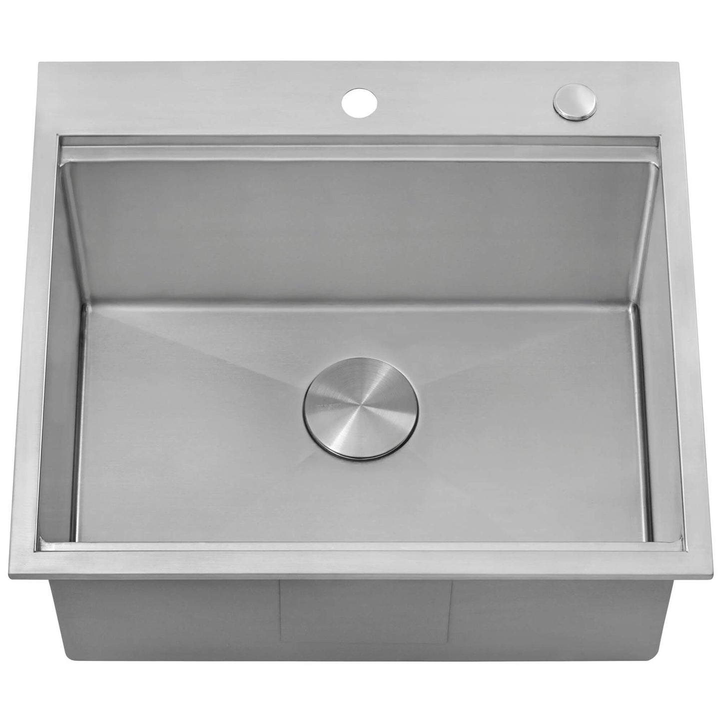 Ruvati 25 x 22 x 12 inch Drop-in Topmount Laundry Utility Workstation Sink 16 Gauge Stainless Steel - RVU6425