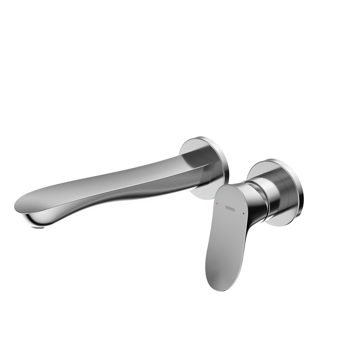 TOTO® GO 1.2 GPM Wall-Mount Single-Handle L Bathroom Faucet with COMFORT GLIDE™ Technology, Polished Chrome - TLG01311UA#CP