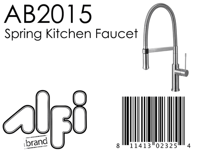 Alfi brand AB2015 Brushed Gooseneck Single Hole Faucet