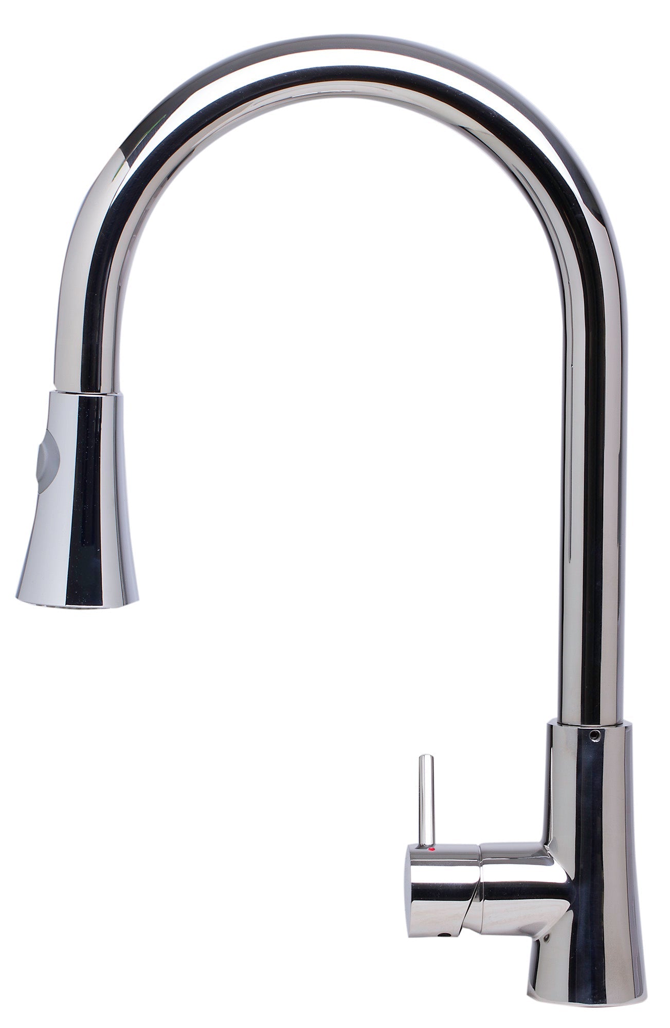 Alfi brand AB2034 Stainless Steel Pull Down Single Hole Kitchen Faucet