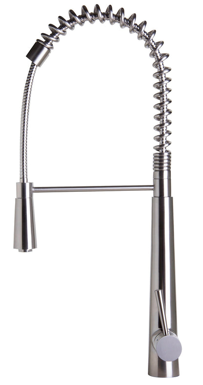 Alfi brand AB2039 Solid Stainless Steel Commercial Spring Kitchen Faucet