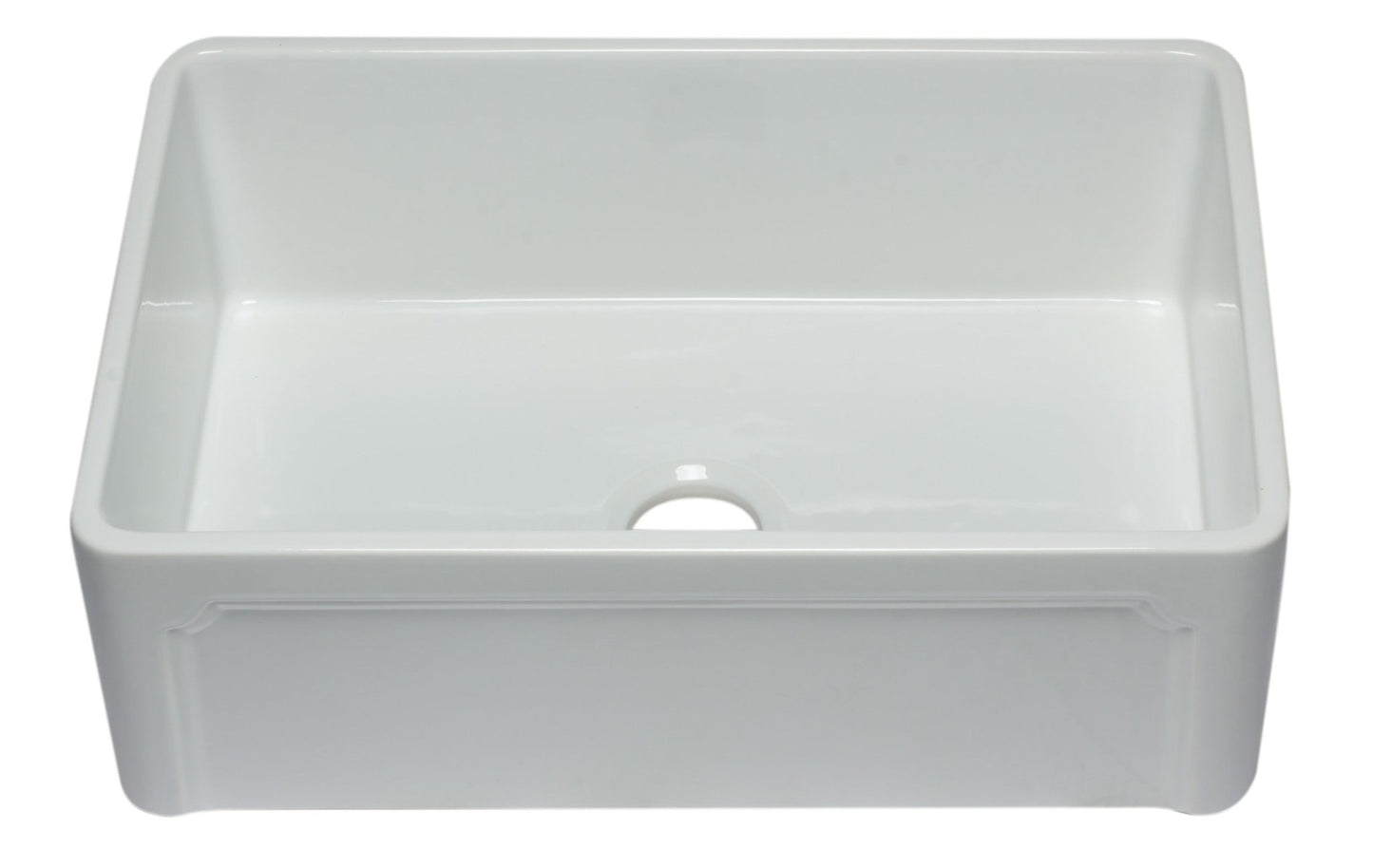 Alfi brand AB3020SB 30 inch Reversible Single Fireclay Farmhouse Kitchen Sink