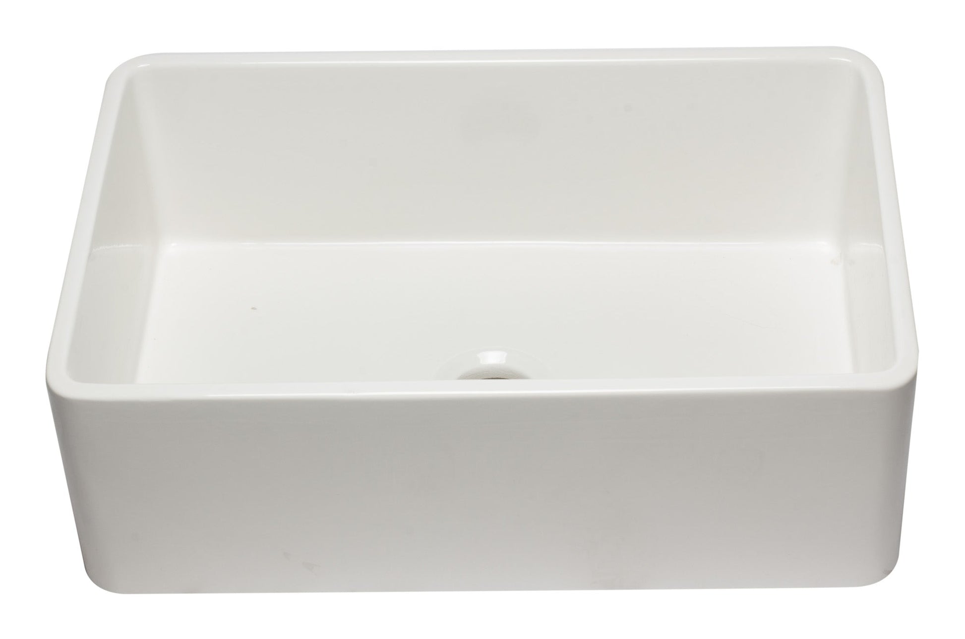 Alfi brand AB3020SB 30 inch Reversible Single Fireclay Farmhouse Kitchen Sink