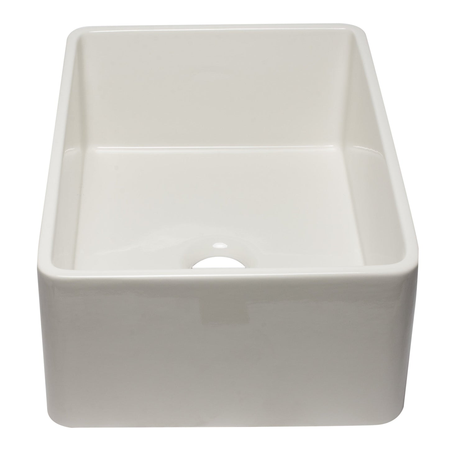 Alfi brand AB3020SB 30 inch Reversible Single Fireclay Farmhouse Kitchen Sink