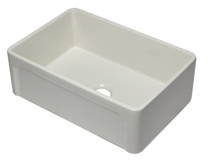 Alfi brand AB3020SB 30 inch Reversible Single Fireclay Farmhouse Kitchen Sink