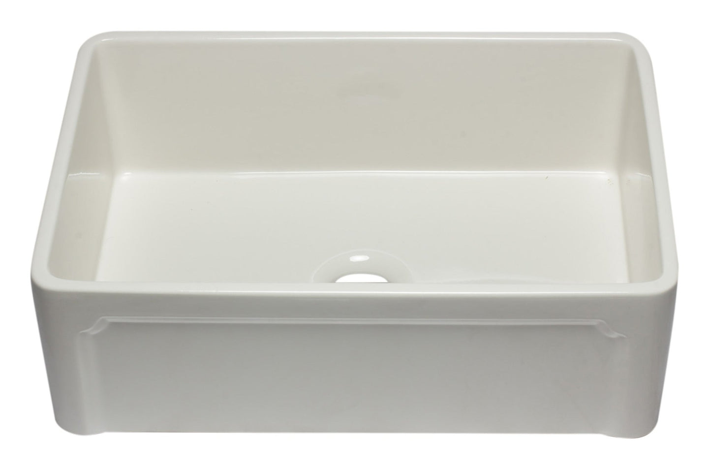 Alfi brand AB3020SB 30 inch Reversible Single Fireclay Farmhouse Kitchen Sink