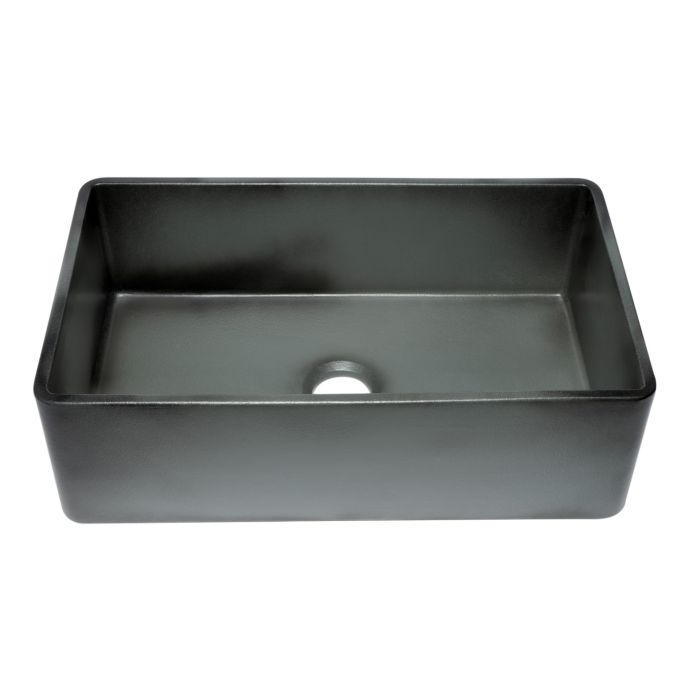 Alfi brand ABCO-20SB Concrete Reversible Single Fireclay Farmhouse Kitchen Sink