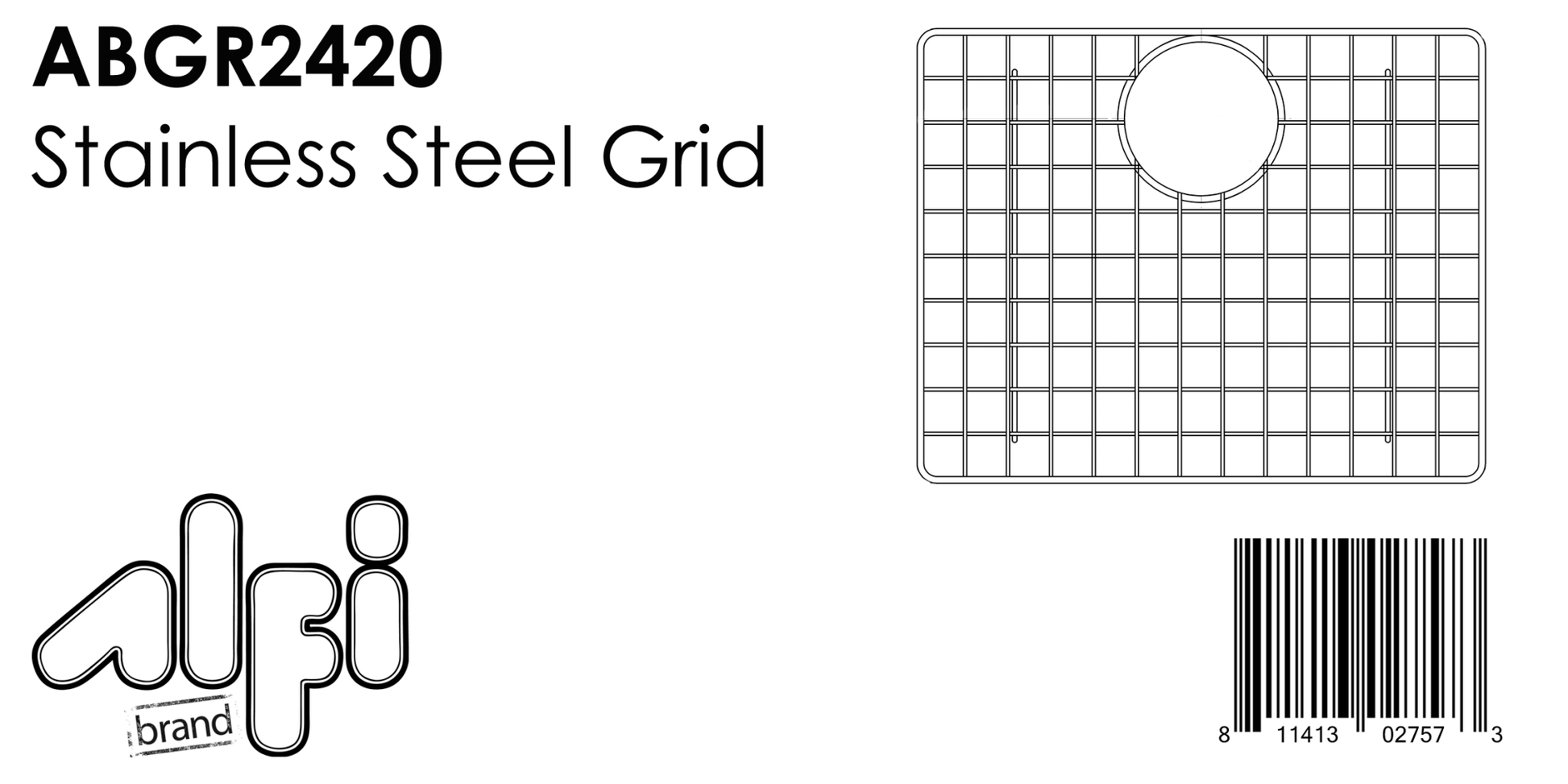 Alfi brand ABGR2420 Stainless Steel Grid for AB2420DI and AB2420UM