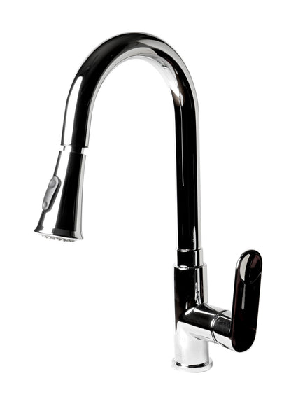 ALFI brand ABKF3480 Gooseneck Pull Down Kitchen Faucet