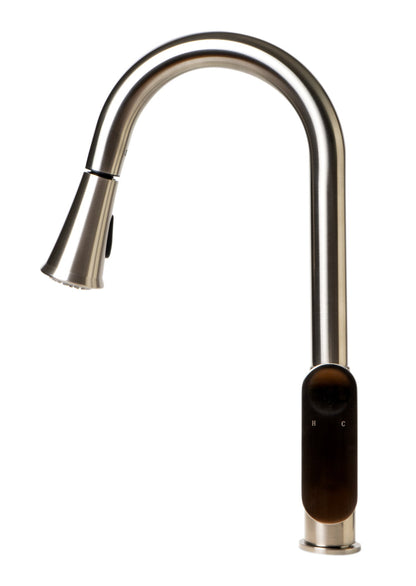 ALFI brand ABKF3480 Gooseneck Pull Down Kitchen Faucet