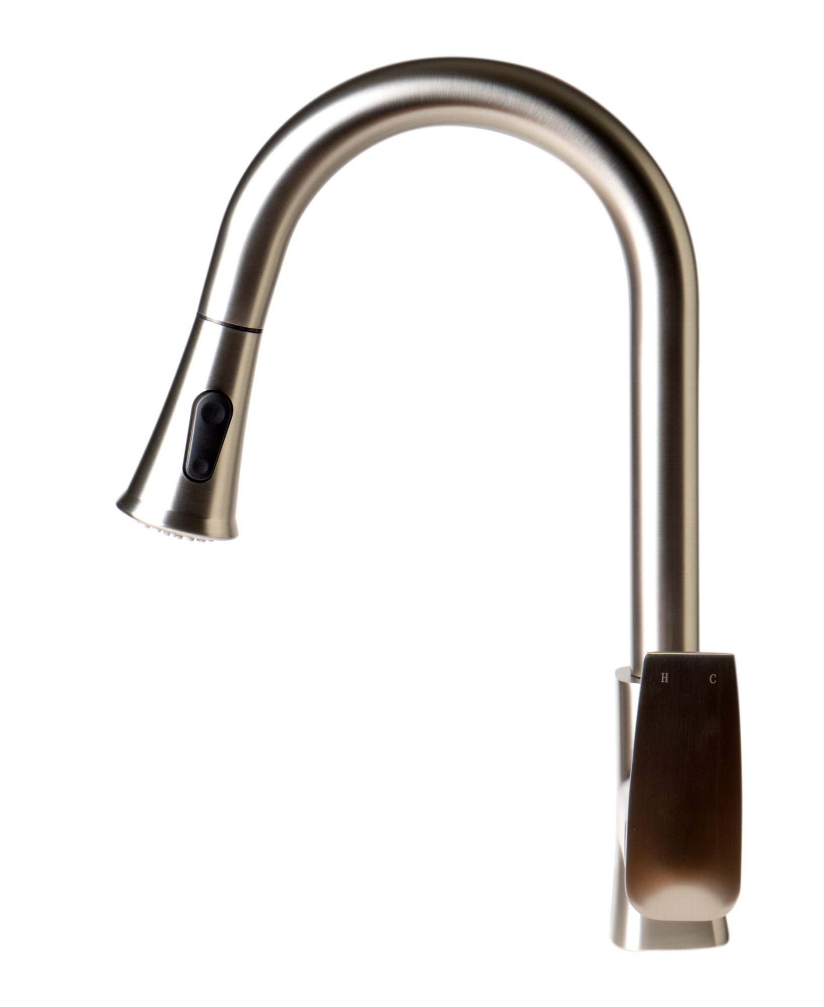 Alfi brand ABKF3889 Square Gooseneck Pull Down Kitchen Faucet