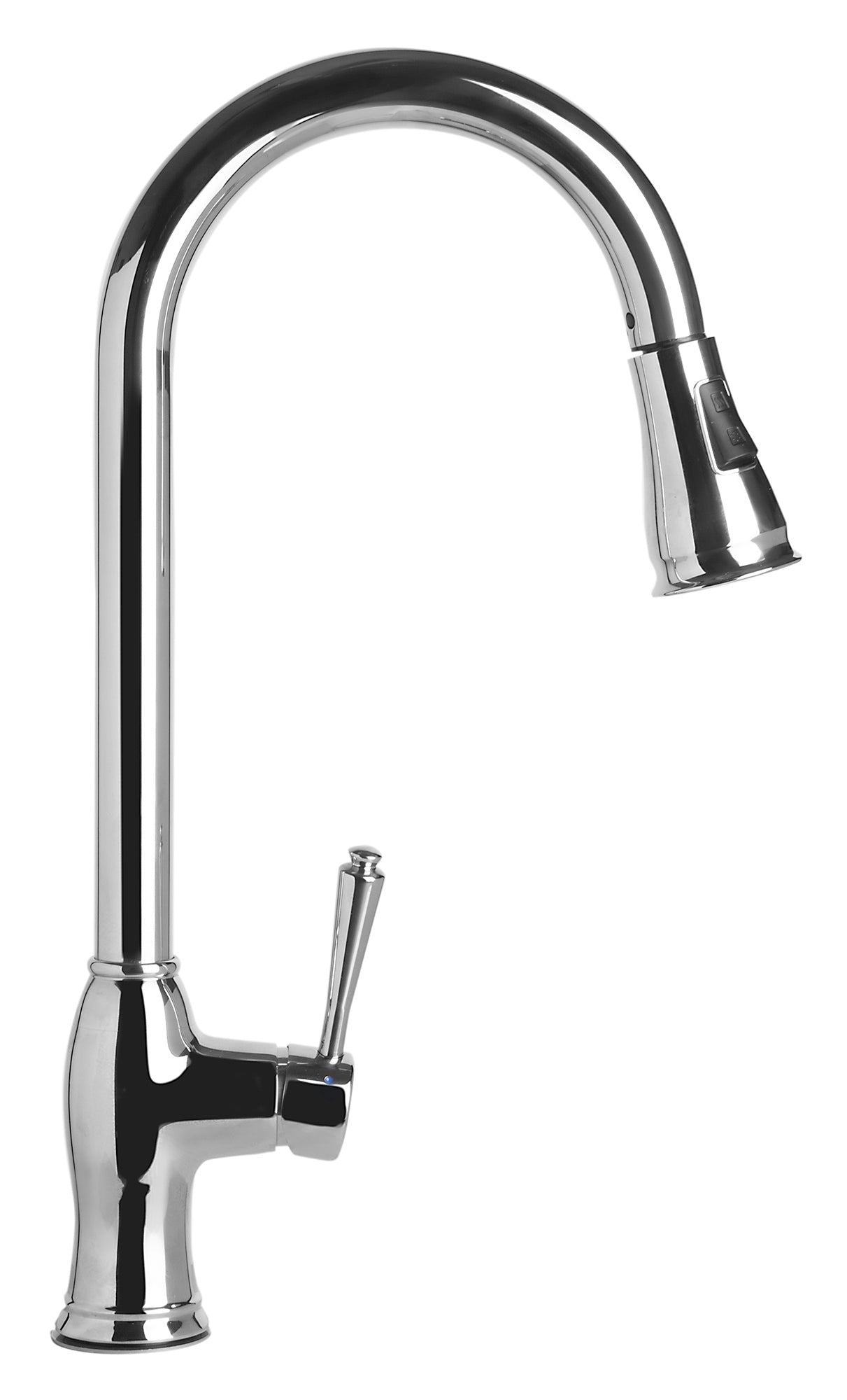 Alfi brand Traditional Solid Brushed Stainless Steel Pull Down Kitchen Faucet AB2043