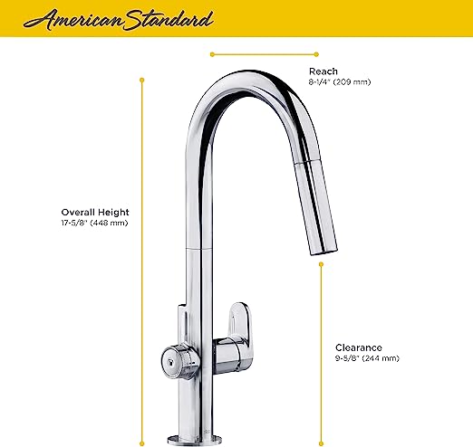 American Standard Beale MeasureFill™ 2-Handle Pull-Down Dual Spray Kitchen Faucet 1.5 gpm/5.7 L/min With MeasureFill™ Dial - 4931360