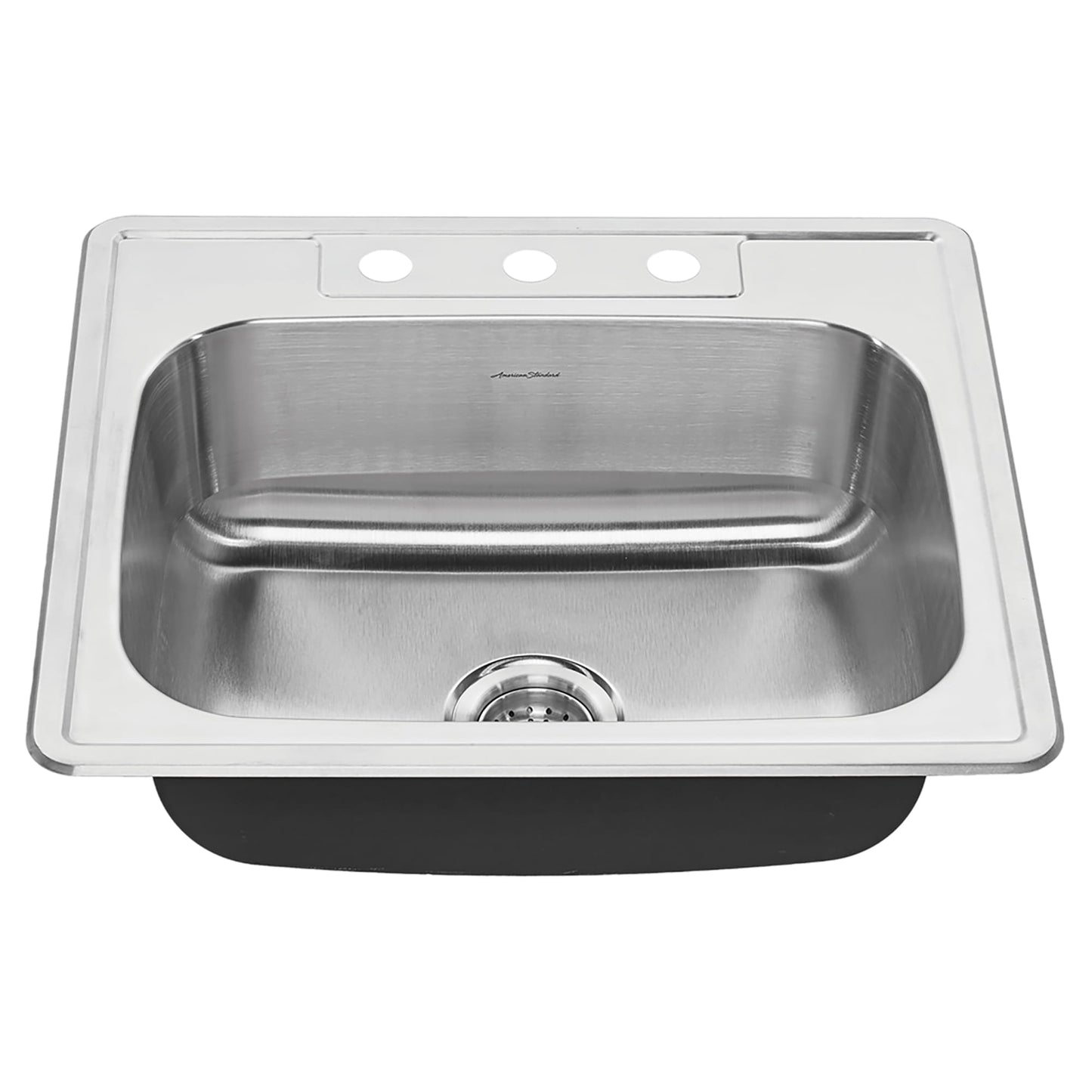 American Standard Colony® 25 x 22-Inch Stainless Steel 3-Hole Top Mount Single-Bowl ADA Kitchen Sink - 22SB.6252283S