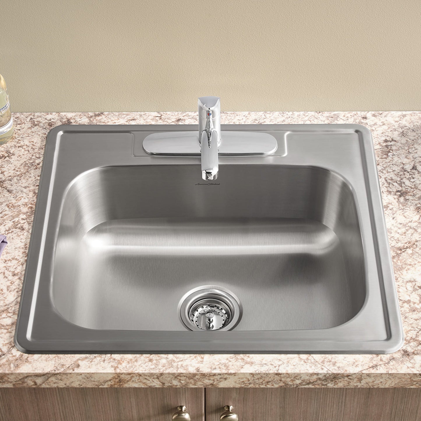 American Standard Colony® 25 x 22-Inch Stainless Steel Single-Bowl Kitchen Sink With Colony® PRO Single Control Faucet System - 20SB.8252283C